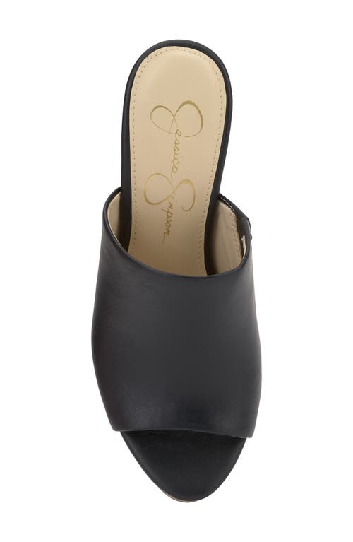 Jessica Simpson Xona 2 Platform Sandal In Black Leather/tan
