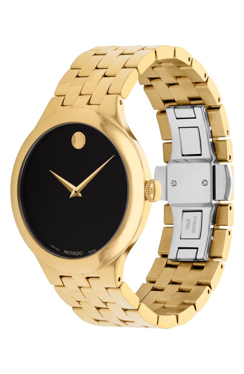 Movado Men's Veturi Swiss Quartz Bracelet Watch, 40mm, Alternate, color, Gold