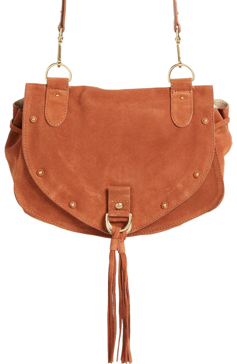 See by Chloé 'Medium Collins' Leather & Suede Messenger Bag, Main, color,