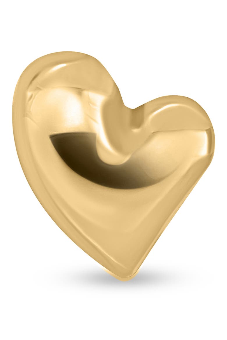 14K Gold Abstract Heart Stud Earrings, Alternate, color, 14K YELLOW GOLD