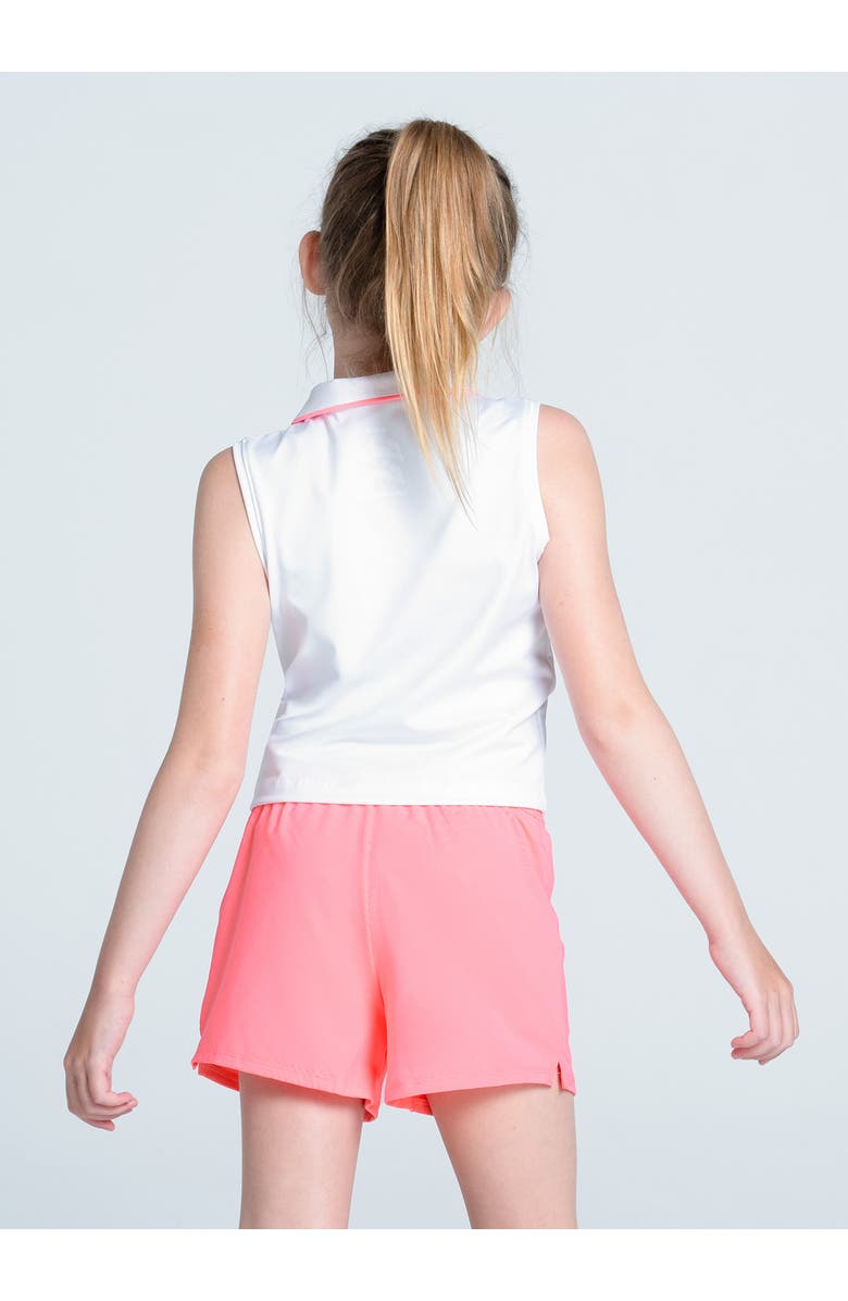 Lucky in Love Club Zip Sleeveless Polo, Alternate, color, 
