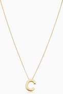 Oradina 14K Gold Love Letter Initial Necklace