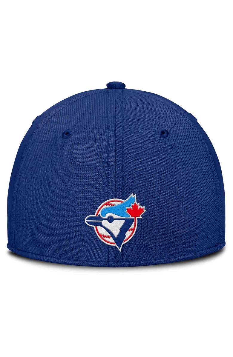 Nike Men's Nike Gray/Royal Toronto Blue Jays Rise Swoosh Performance Flex Hat, Alternate, color, Gray