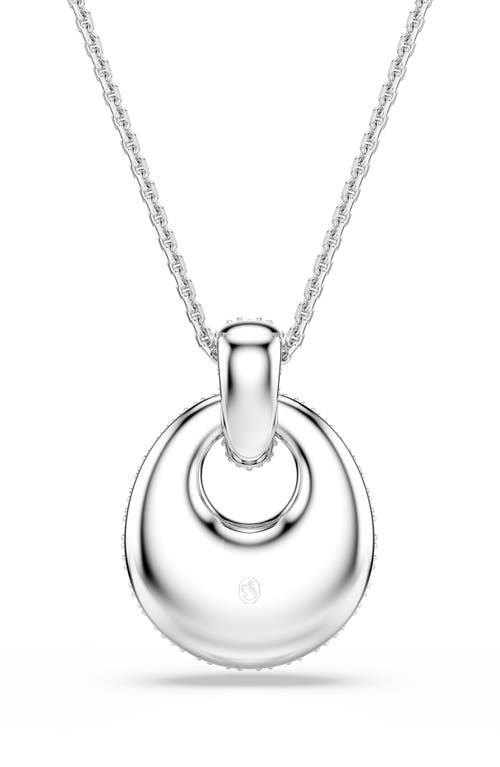 Swarovski Sublima Crystal Pendant Necklace In Silver