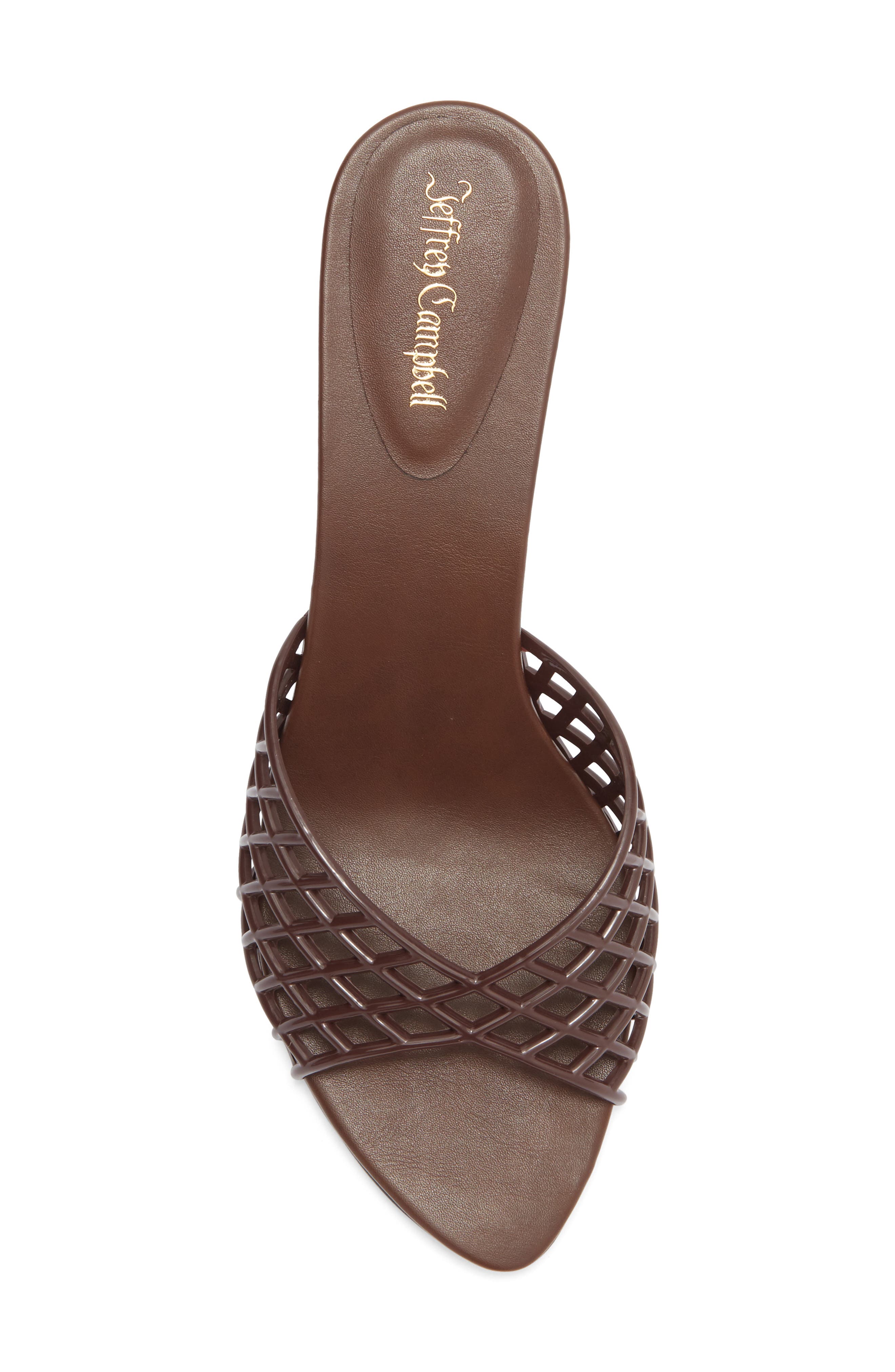 Seablue Jelly Slide Sandal, Alternate, color, BROWN