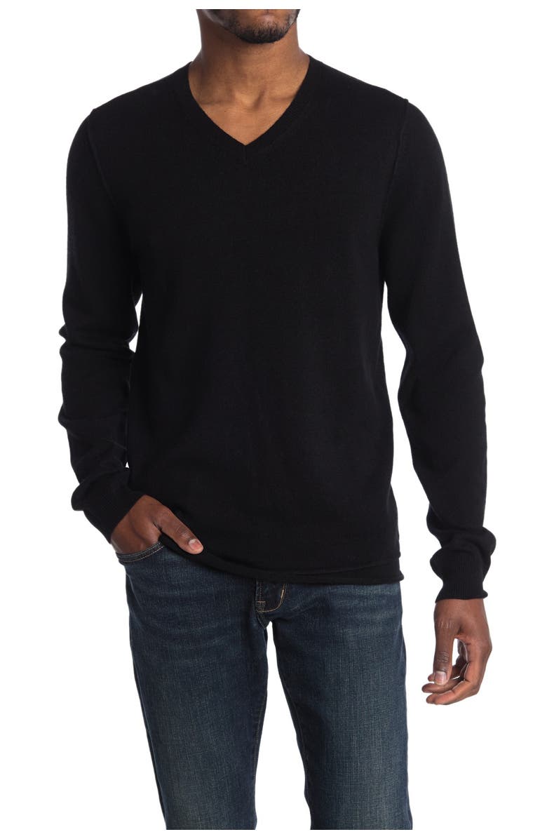 PAIGE Ian V-Neck Wool & Cashmere Sweater, Main, color, 