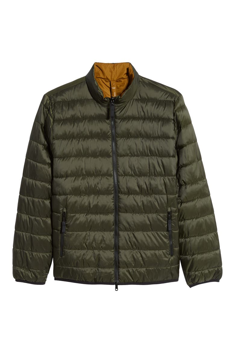 The ReNew Lightweight Reversible Liner Jacket, Main, color, FOREST NIGHT/ BRASS