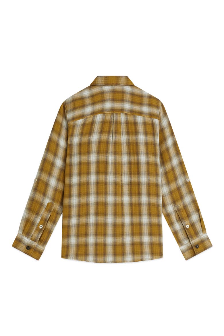 Kids' Double Faced Check Shirt, Alternate, color, RAFFIA CHECK