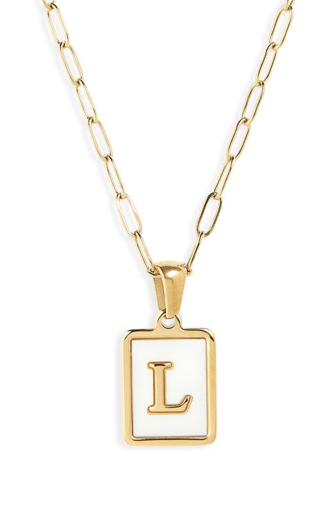 Ocean Drive Initial Pendant Necklace