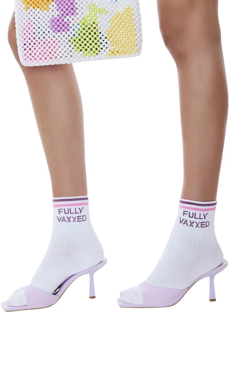 HIGH HEEL JUNGLE Fully Vaxxed Quarter Crew Socks, Alternate, color, 