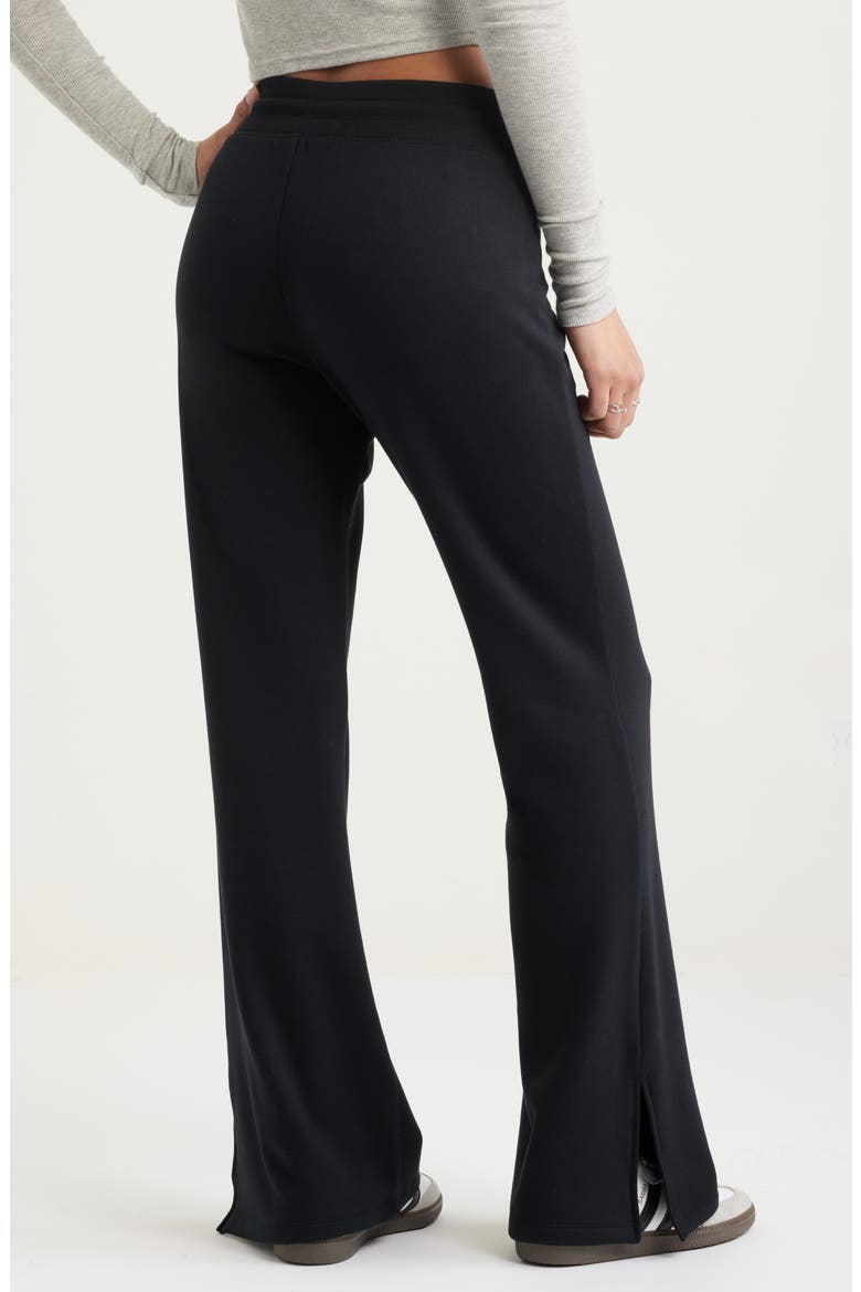 Loved Fleece Flare Leg Sweatpants, Alternate, color, BLACK
