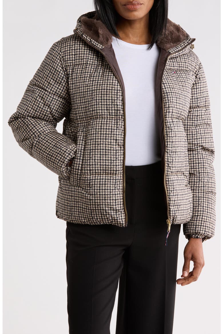 Plaid Puffer Jacket, Alternate, color, PLAID