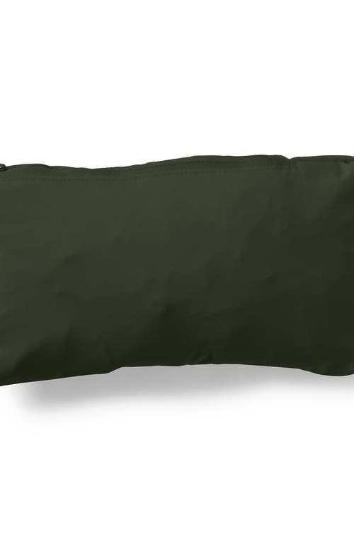 Lands' End Squall Packable Waterproof Raincoat In Rich Olive Green