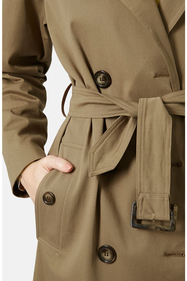 'Scout' Double Breasted Trench Coat, Alternate, color, BROWN