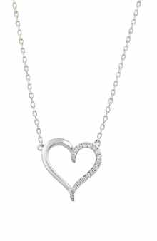 EFFY Pavé Diamond Heart Pendant Necklace