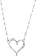 EFFY Pavé Diamond Heart Pendant Necklace