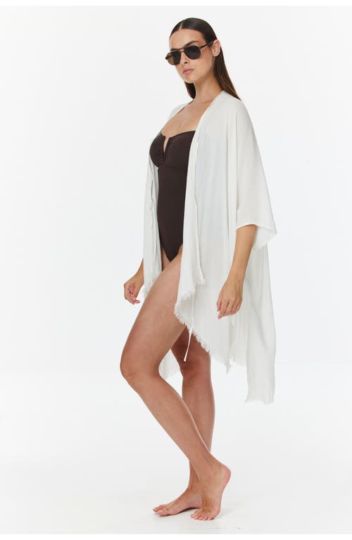 Gottex Beach Life Solena Open Tie Top Cover-up In White