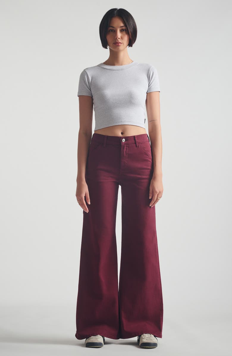 Brooklyn Industries Carpenter Pants, Alternate, color, Windsor Wine Colored Denim
