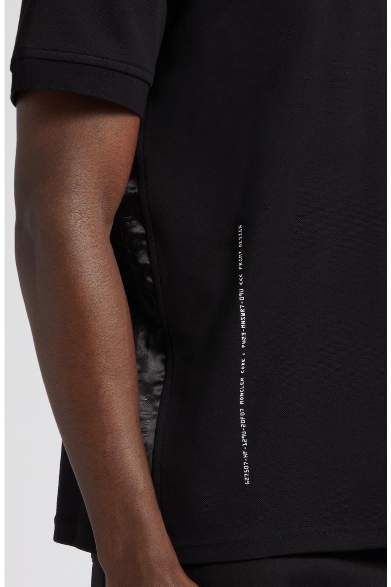Cotton Piqué Polo, Alternate, color, BLACK