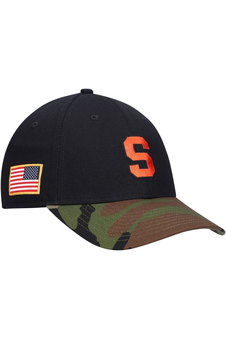 Men's Nike Black/Camo Syracuse Orange Military Appreciation Legacy91 Adjustable Hat, Alternate, color, Black