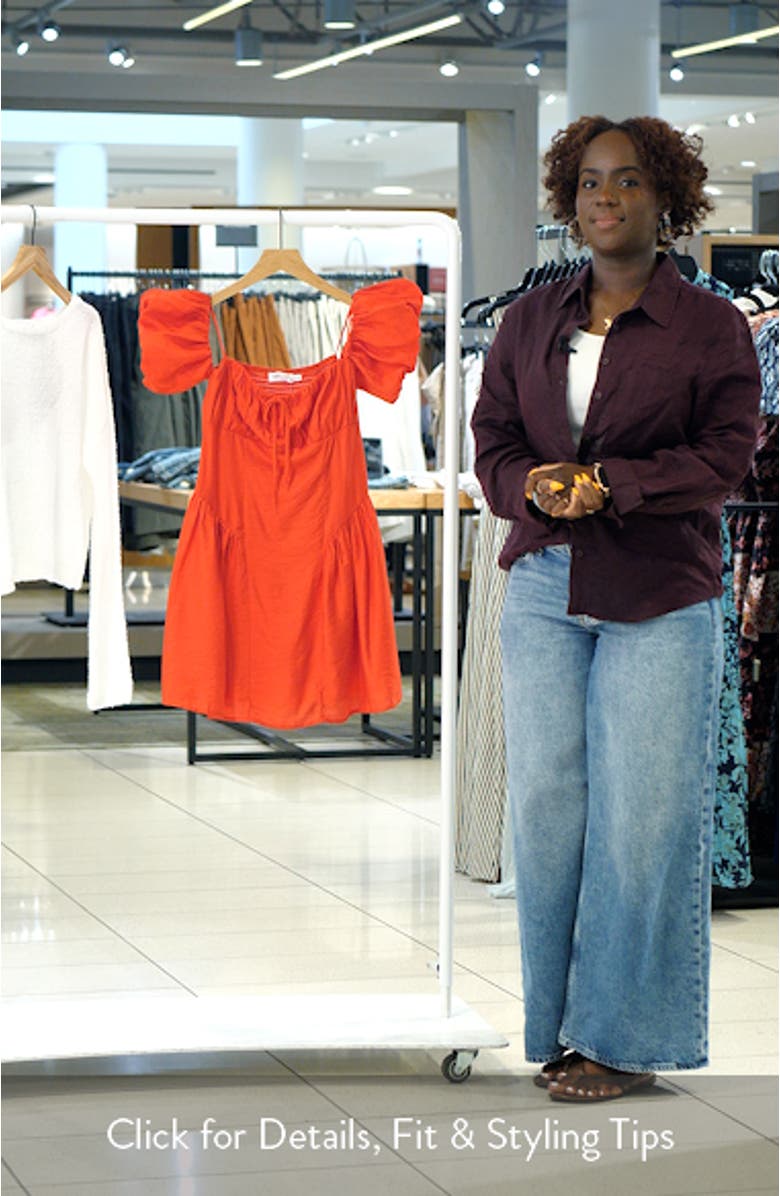 Shirred Off the Shoulder Dress, sales video thumbnail