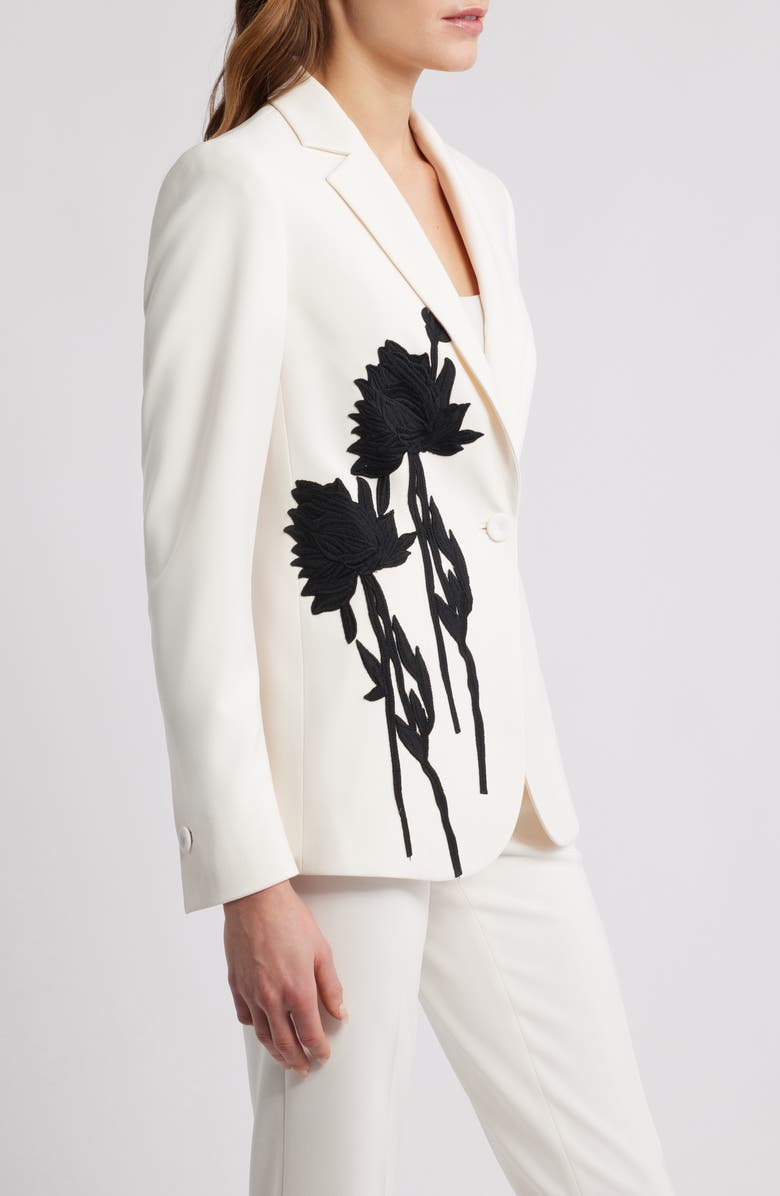 Anne Klein Appliqué Blazer, Alternate, color,