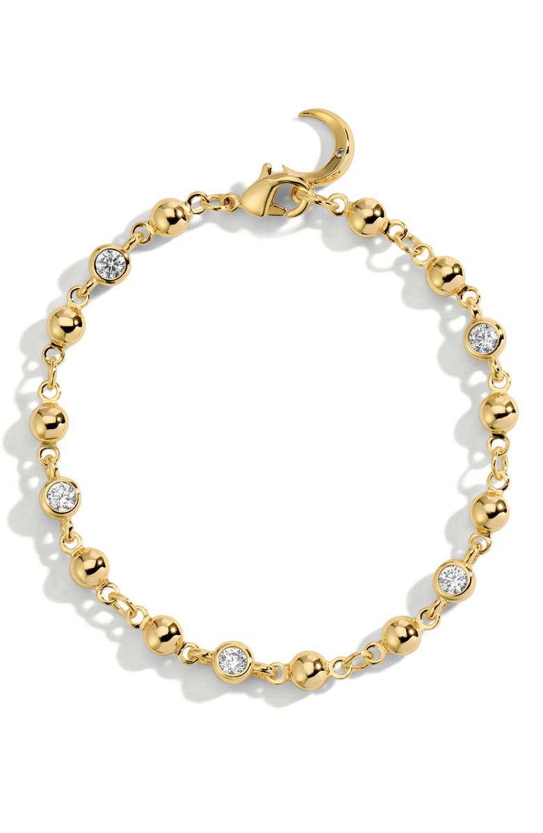 LILI CLASPE Stella Crystal Tennis Bracelet, Main, color, Gold