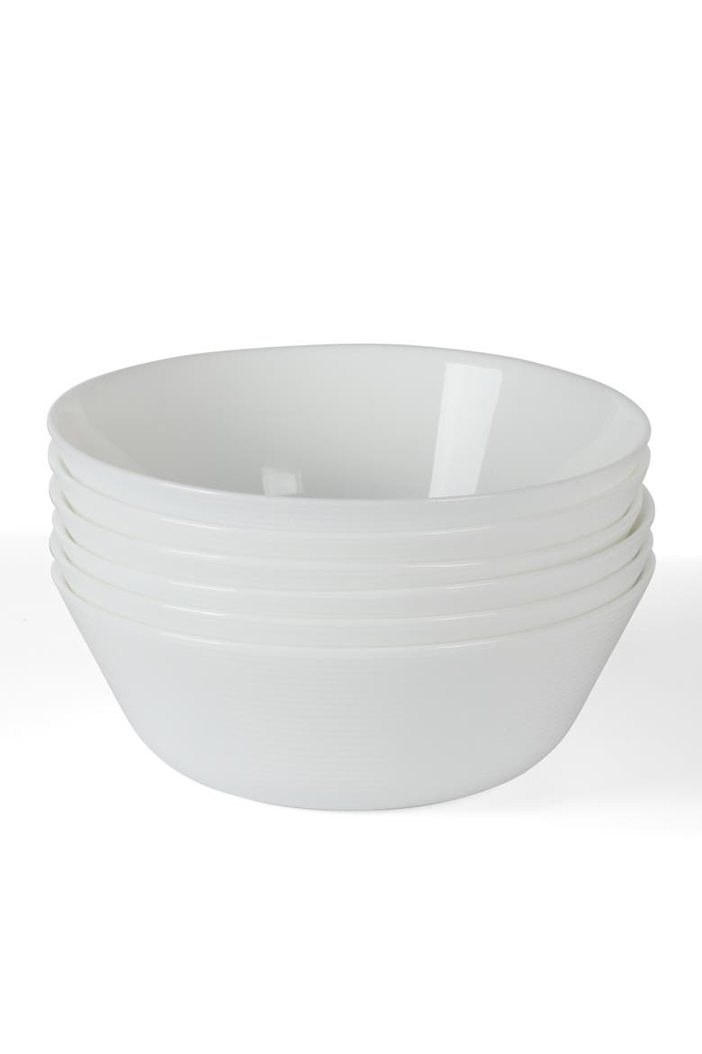 Opalton 6-Piece Chip Resistant Opal Glass Cereal Bowl Set, Alternate, color, Multicolor