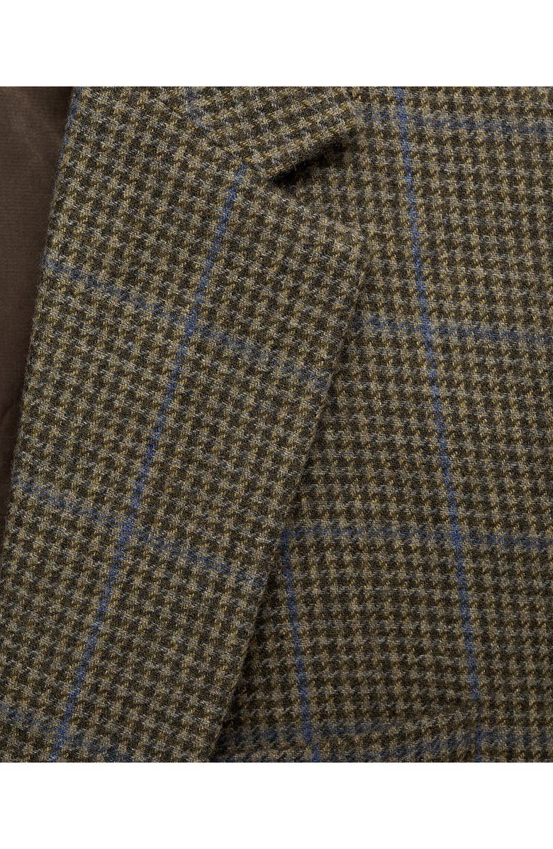 MANGO Slim Fit Houndsooth Wool Blend Sport Coat, Alternate, color, 