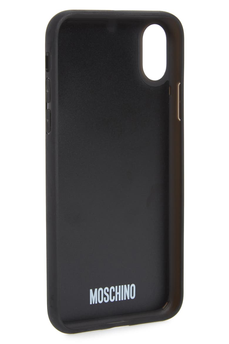 Logo iPhone X & Xs Max Case, Alternate, color, FANTASY PRINT BLACK