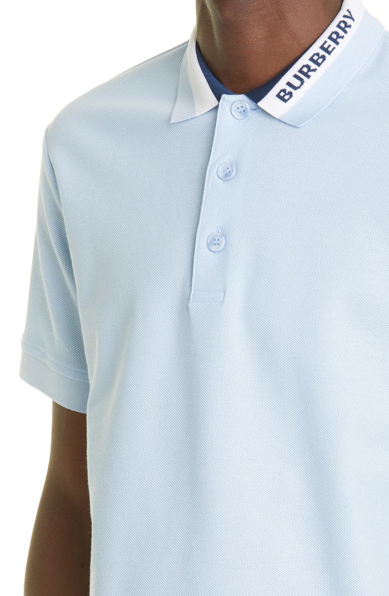 Burberry Men
s Edney Logo Collar Short Sleeve Cotton Piqué Polo, Alternate, color,