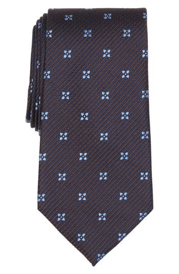 Brooks Brothers Petal Flower Neat Tie In Brown