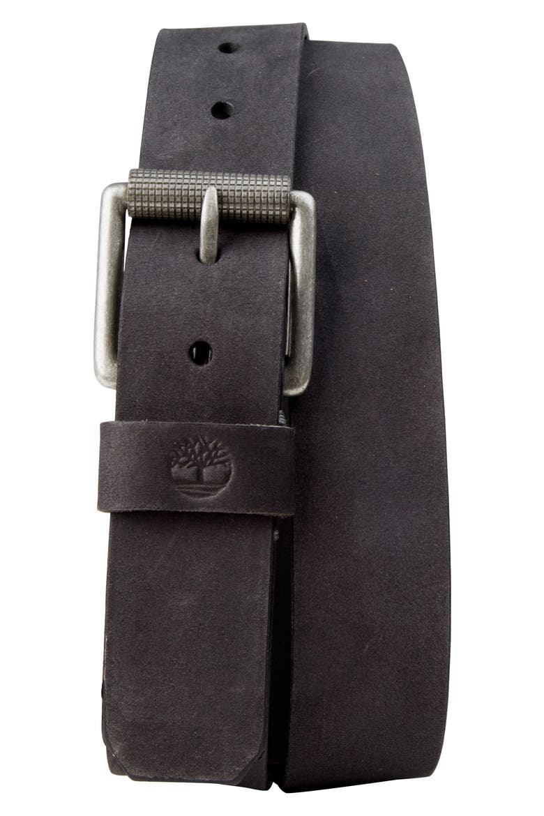 Leather Belt, Main, color, BLACK