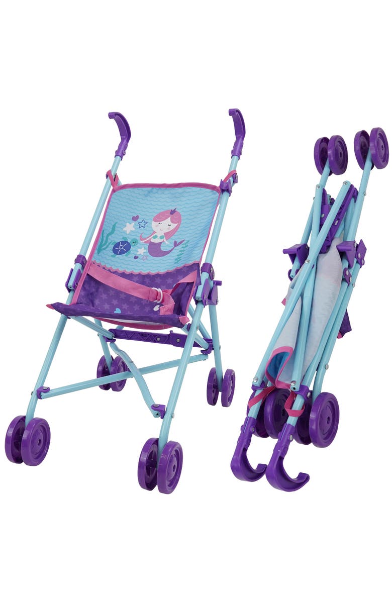 509 Mermaid Doll Umbrella Stroller, Alternate, color, Multicolored