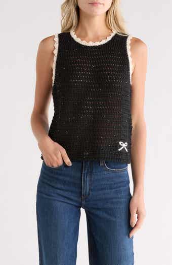 NVLT Contrast Trim Sweater Tank