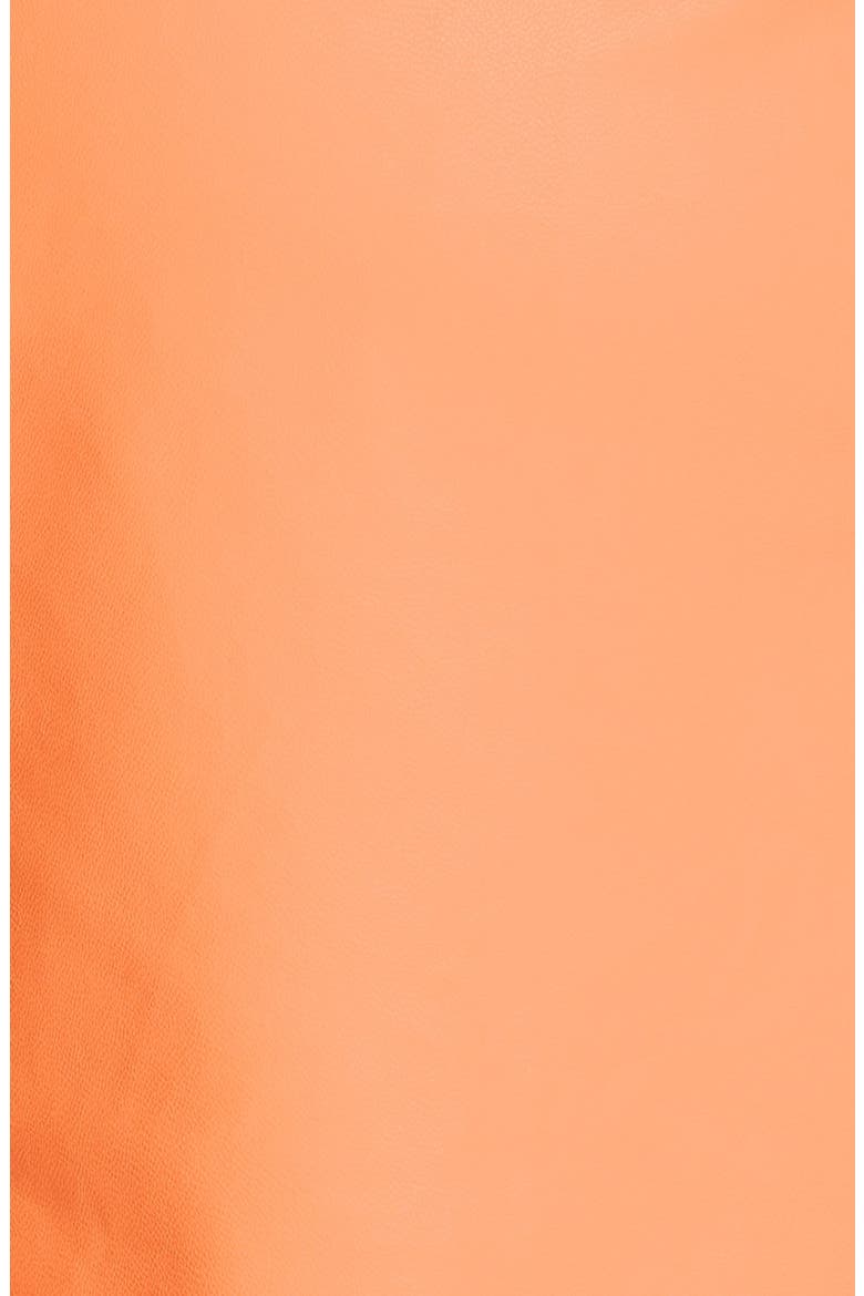 ASTR Faux Leather Dolphin Shorts, Alternate, color, NEON MELON