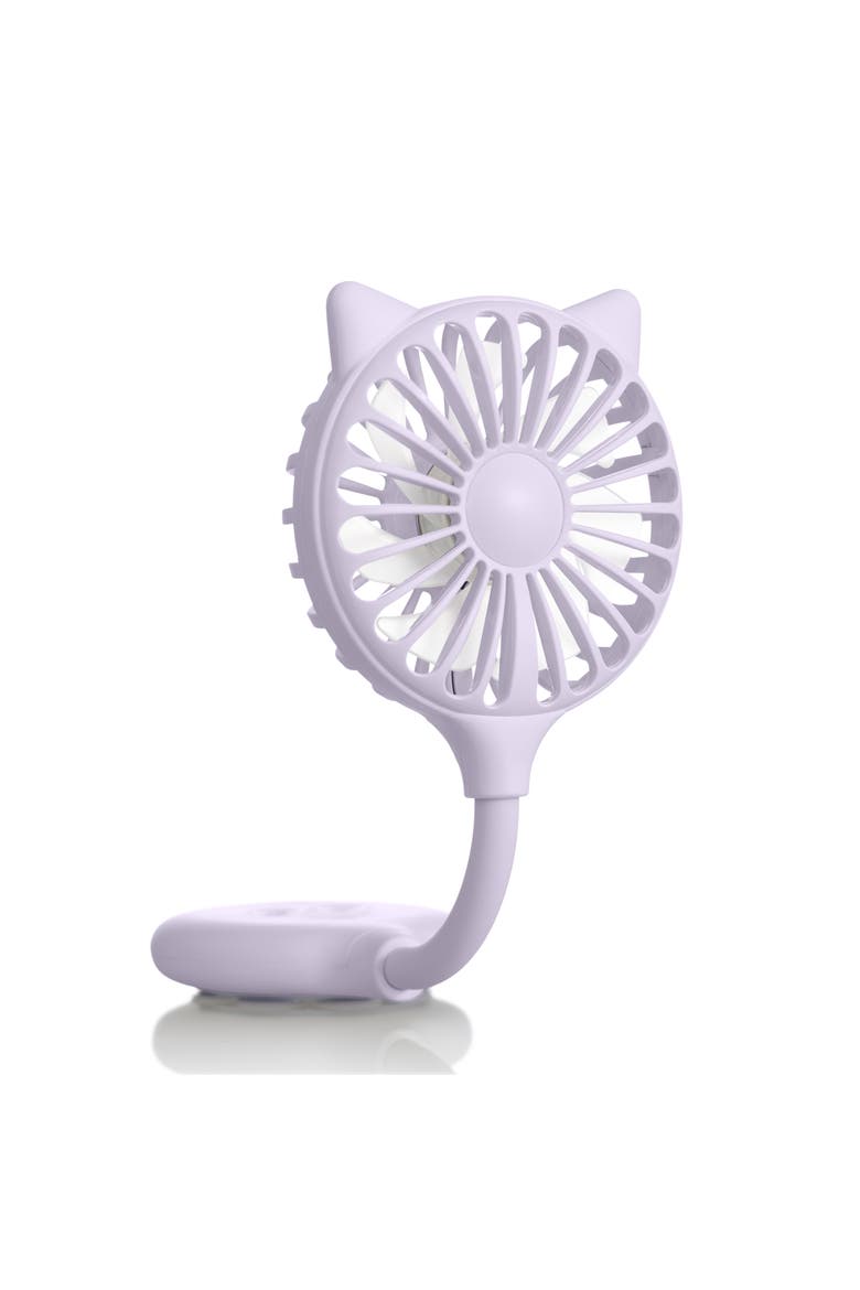Cat Ear Beauty Fan With Suction Cup Mount, Alternate, color, Lavender