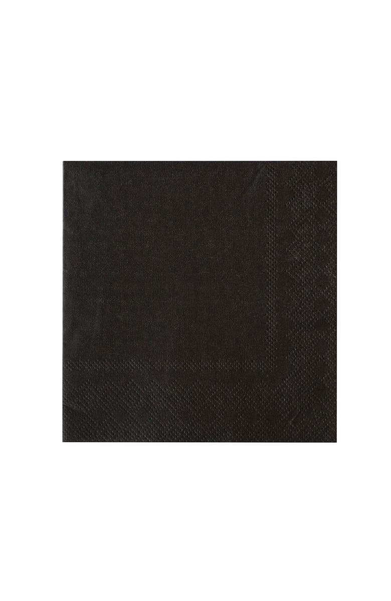 Jollity & Co Solid Color Large Napkins, Main, color, Onyx