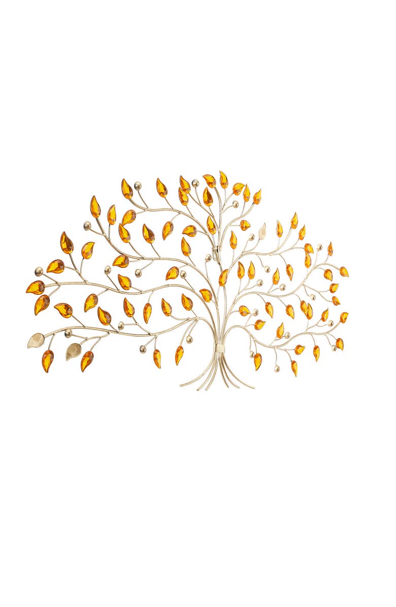 VIVIAN LUNE HOME Silvertone Metal Bohemian Wall Decor, Alternate, color,