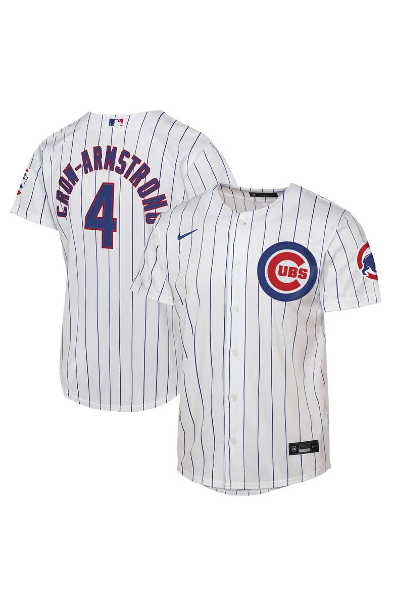 Nike Youth Nike Pete Crow-Armstrong White Chicago Cubs Home Stadium Jersey, Main, color, White