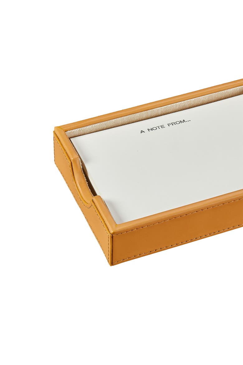 Classic Leather Memo Tray, Alternate, color, TAN
