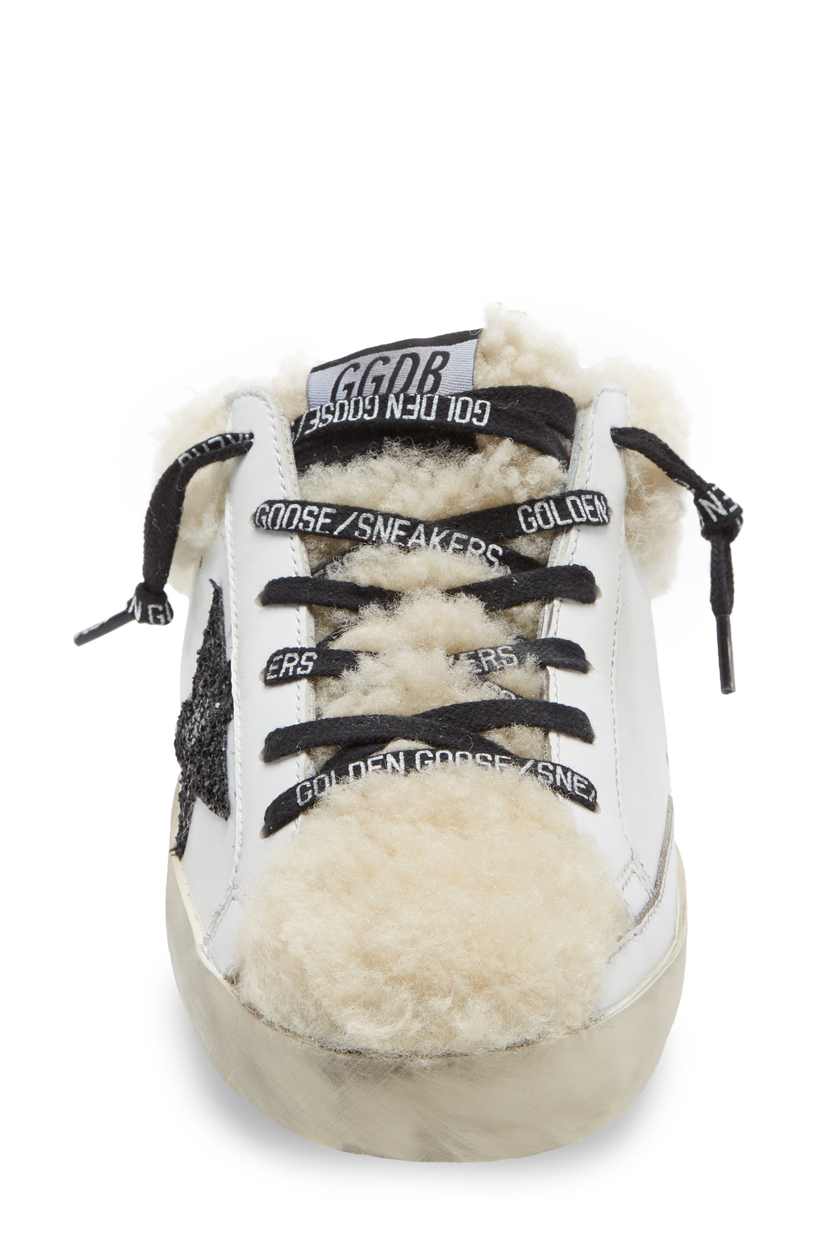 Golden Goose Genuine Shearling Trim Mule, Alternate, color, 