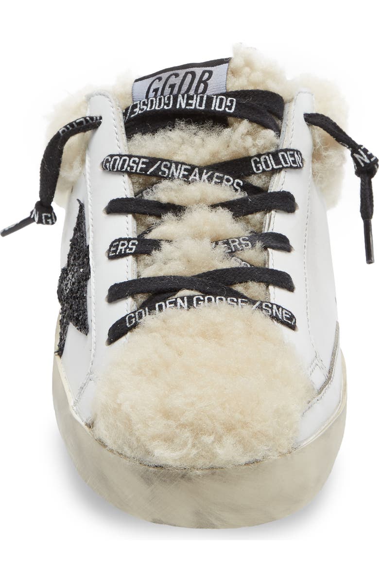 Golden Goose Genuine Shearling Trim Mule, Alternate, color,