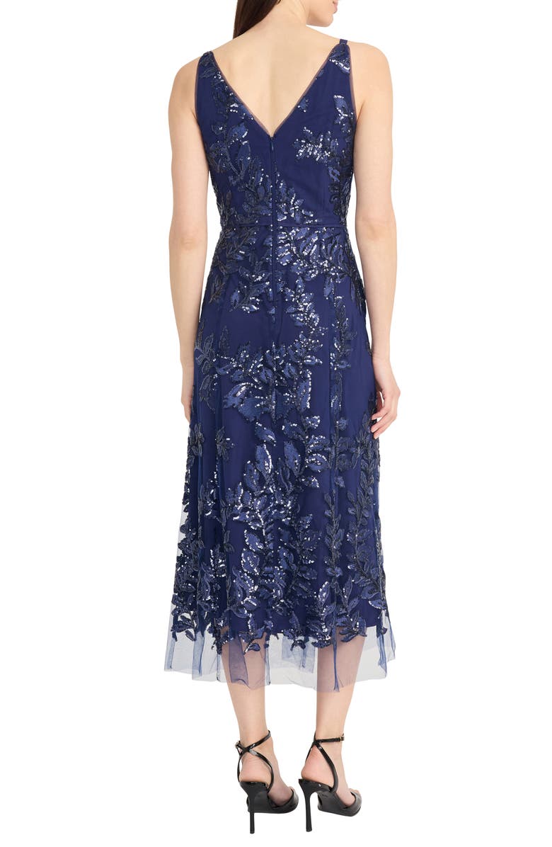 Maggy London Sequin & Embroidery A-Line Dress, Alternate, color,