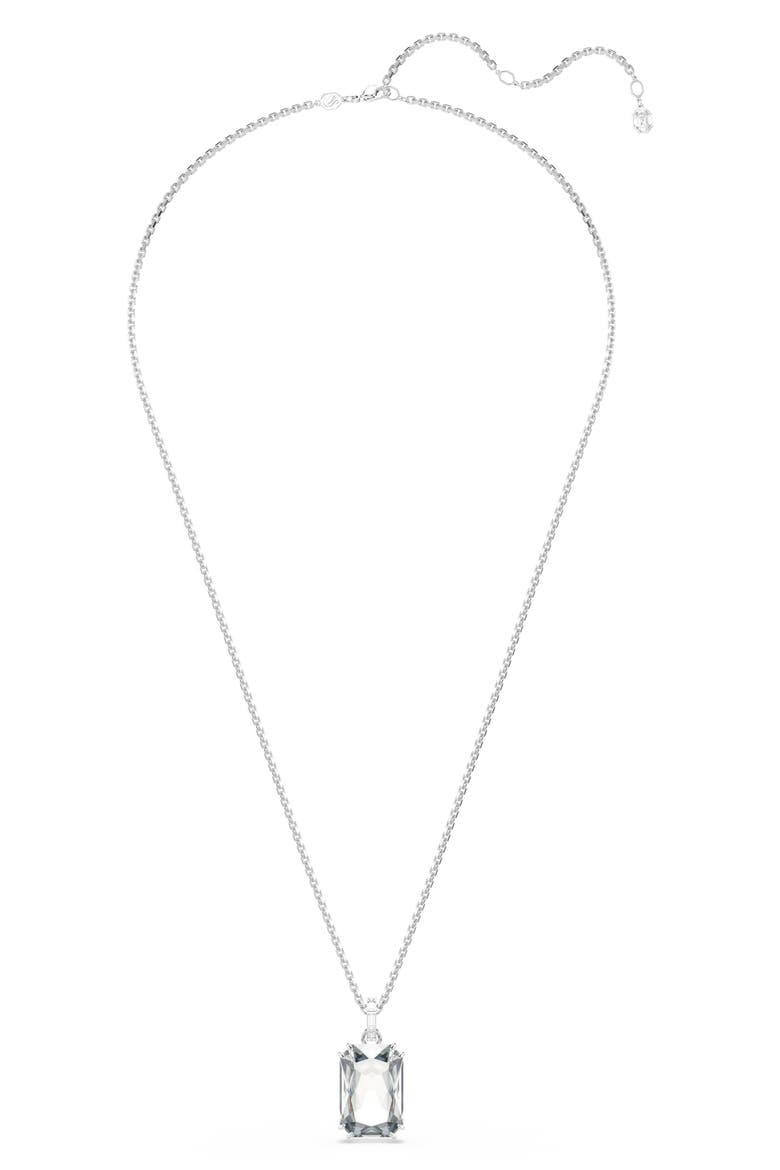 Millenia Crystal Pendant Necklace, Alternate, color, SILVER