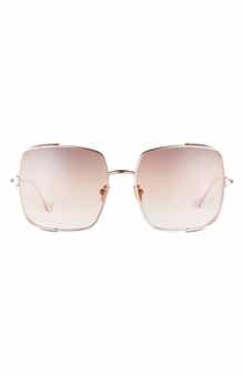 TOM FORD 60mm Gradient Square Sunglasses