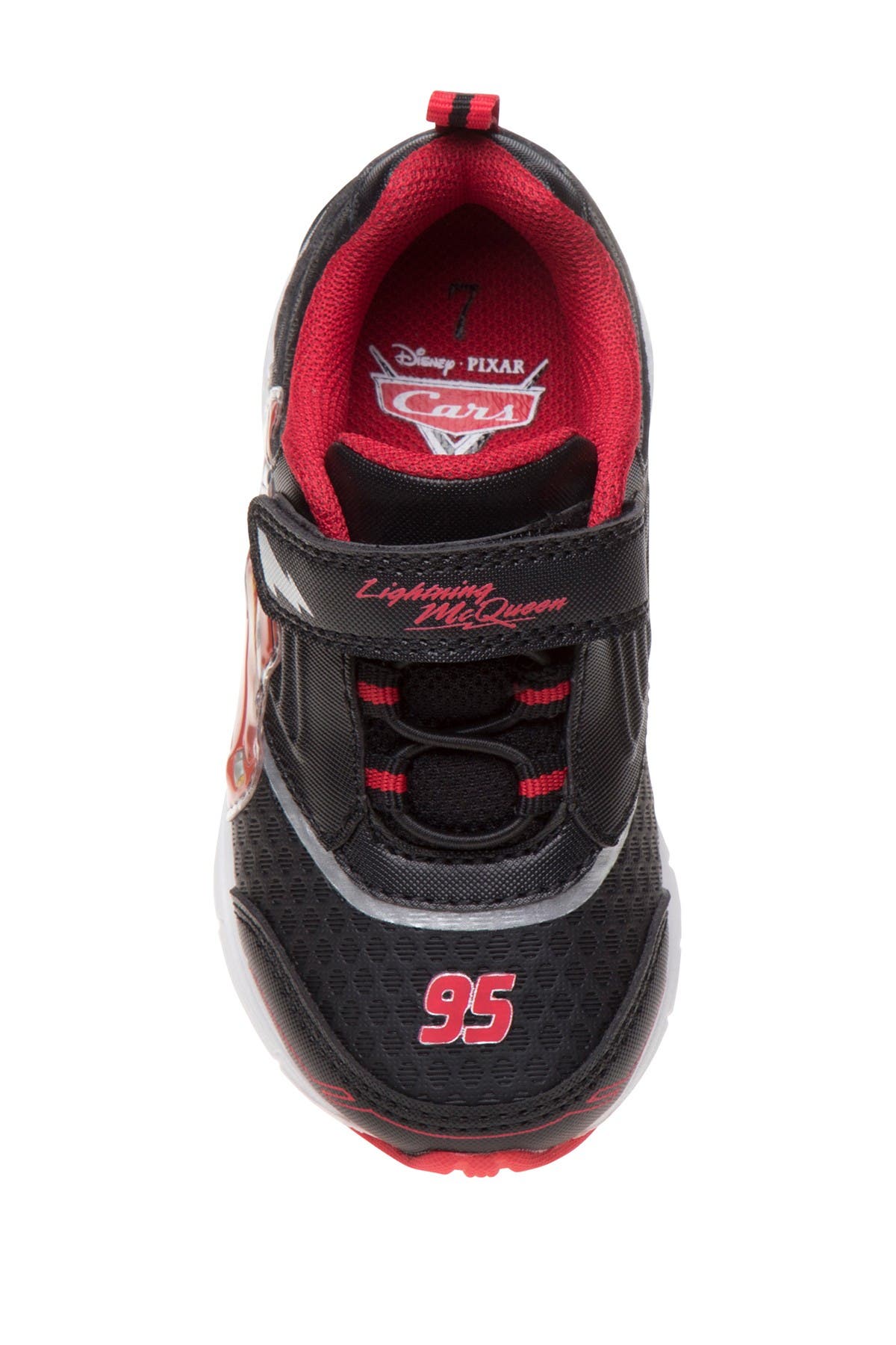 JOSMO Disney Pixar Cars Light-Up Sneakers, Alternate, color, Black/Red