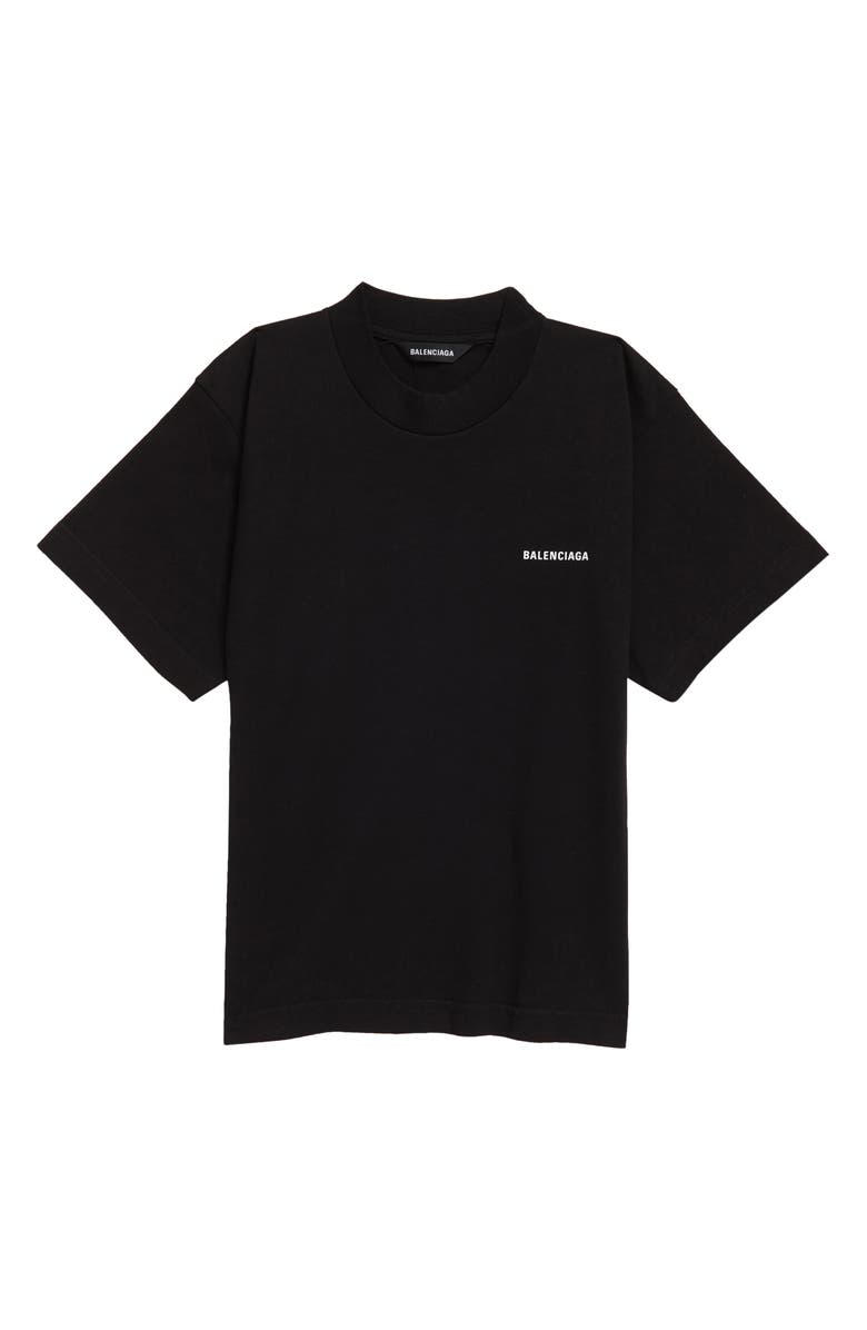 Balenciaga Kids' Small Logo Cotton Graphic Tee, Main, color, 
