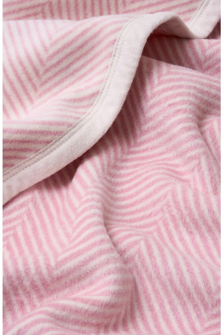 Harborview Herringbone Throw Blanket, Alternate, color, BLUSH