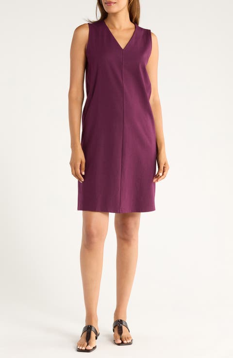 Sleeveless V-Neck Dress